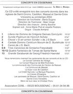 CD Gorczycki - Concerts en Couserans - Musique sacrée des XVII-XVIII